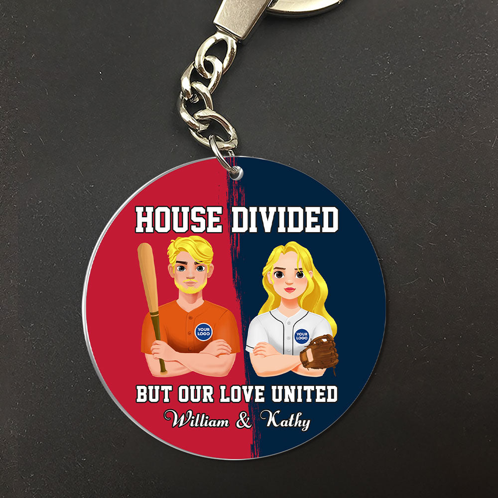 Personalized Gifts For Baseball Couple Keychain 03Huti230125Hg - Image 2
