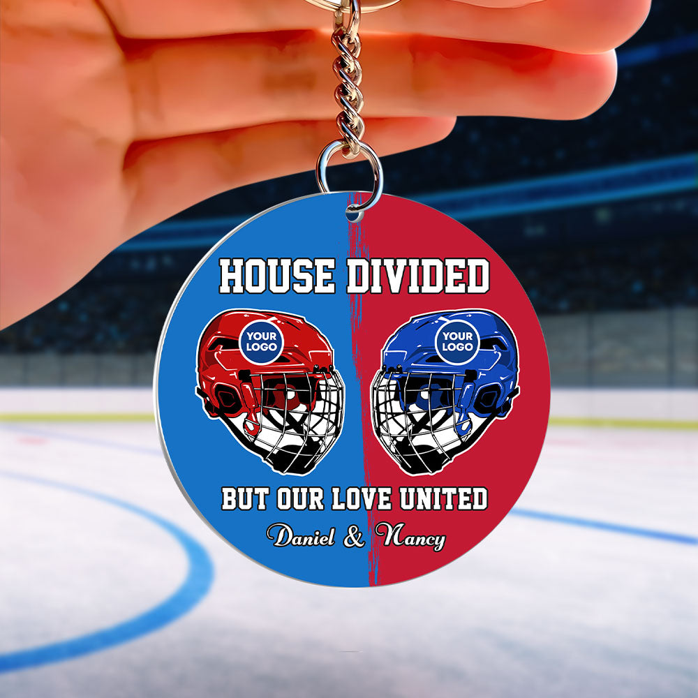 Personalized Gifts For Hockey Couple Keychain 05Huti240125 - Image 2