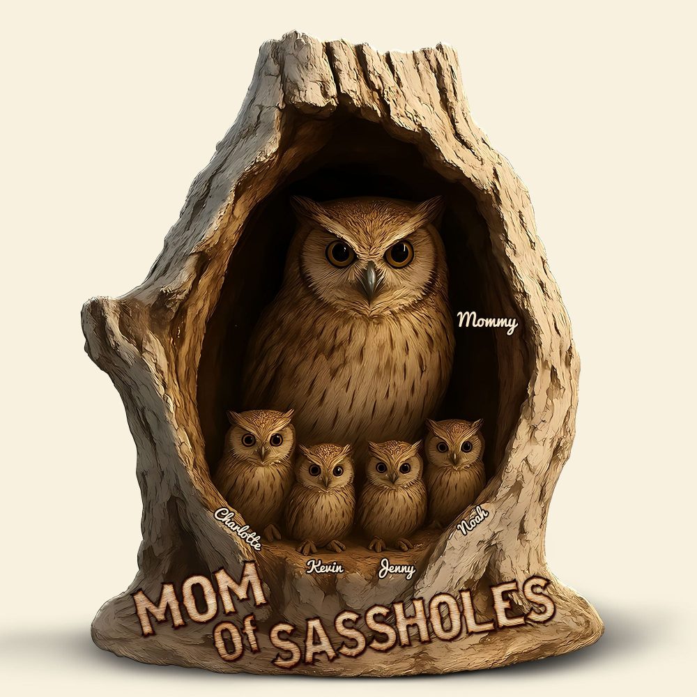 Personalized Gifts For Mom Plaque Mother'S Day Owl Mom 04Ohti010425 - Image 3