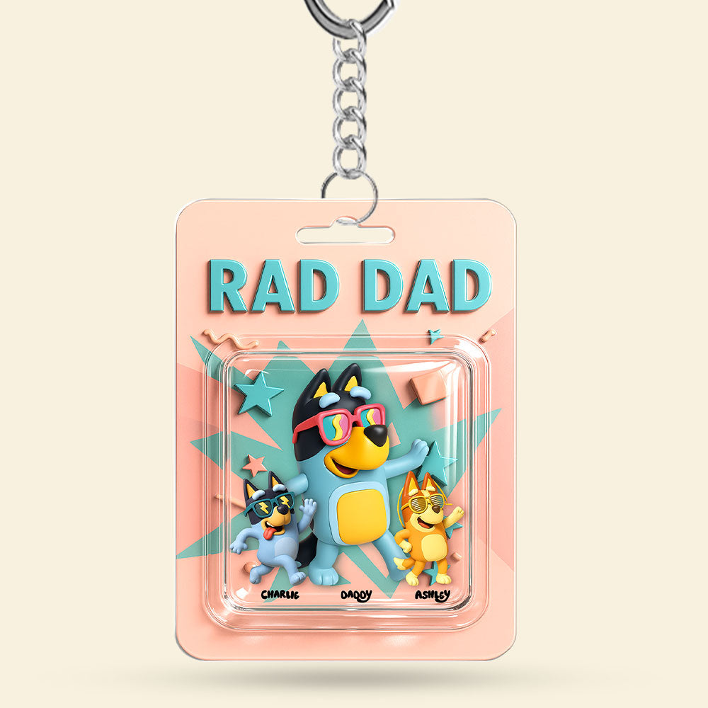 Rad Dad Keychain - Personalized Gifts For Dad 04Kati280425 - Image 3