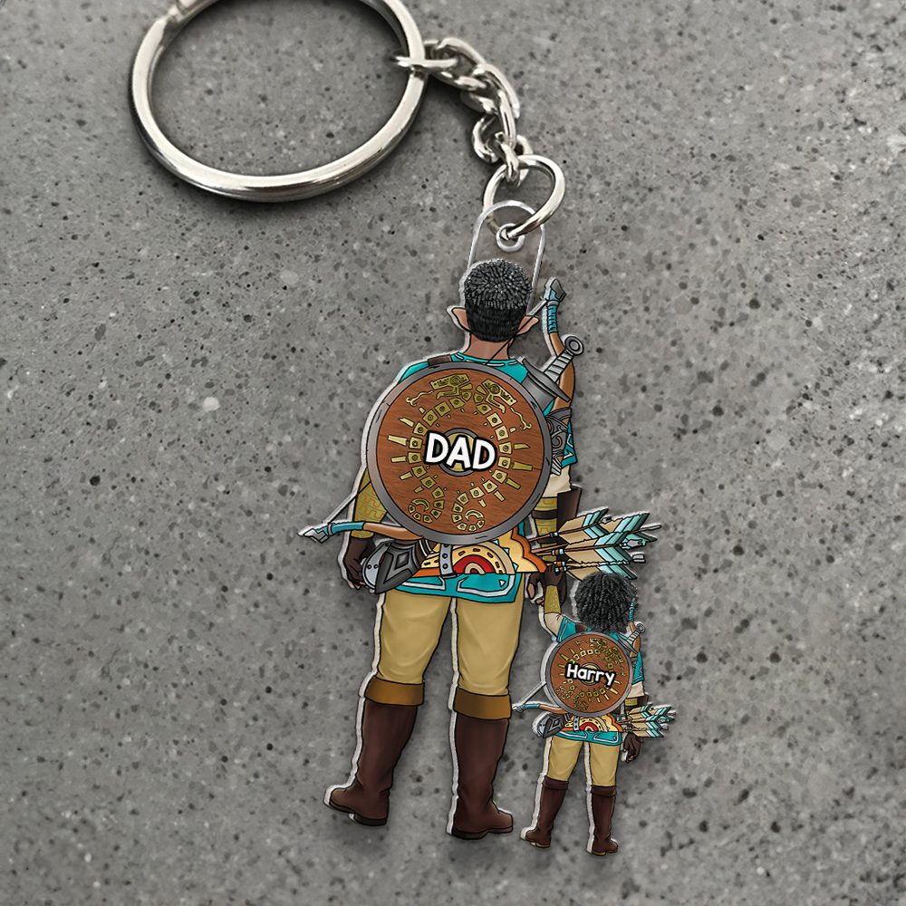 Dad Keychain - Personalized Gifts For Dad 01Qhhu070525Hg - Image 3