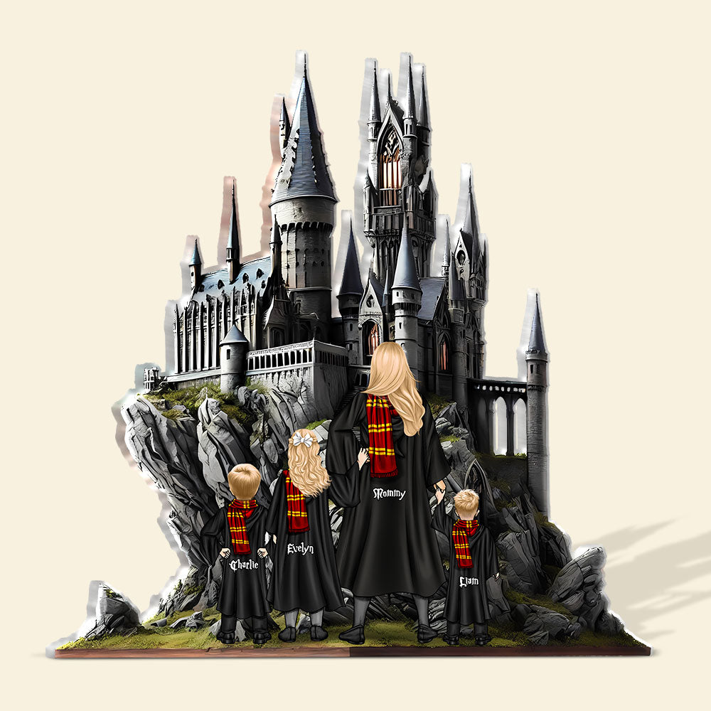 Personalized Gifts For Wizard Mom Plaque Mom & Little Ones In A Wizarding World 02Xqti140325Tm - Image 4