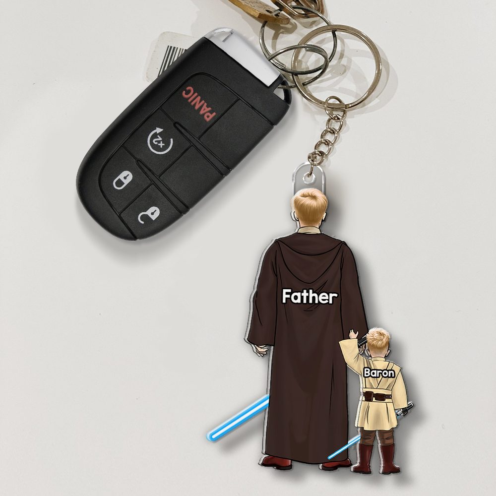 Galaxy Dad Keychain - Personalized Gifts For Dad 02Qhhu070525Hg - Image 4