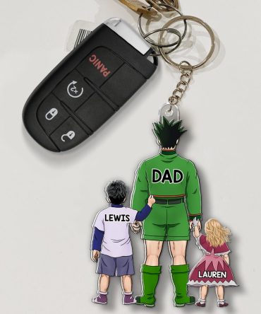 Cartoon Family Keychain Personalized Gifts For Dad 06Qhhu070525Hg