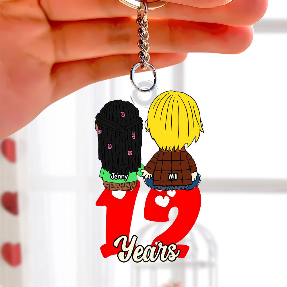 Personalized Gifts For Couple Keychain 04Ohti031224Hg - Image 3
