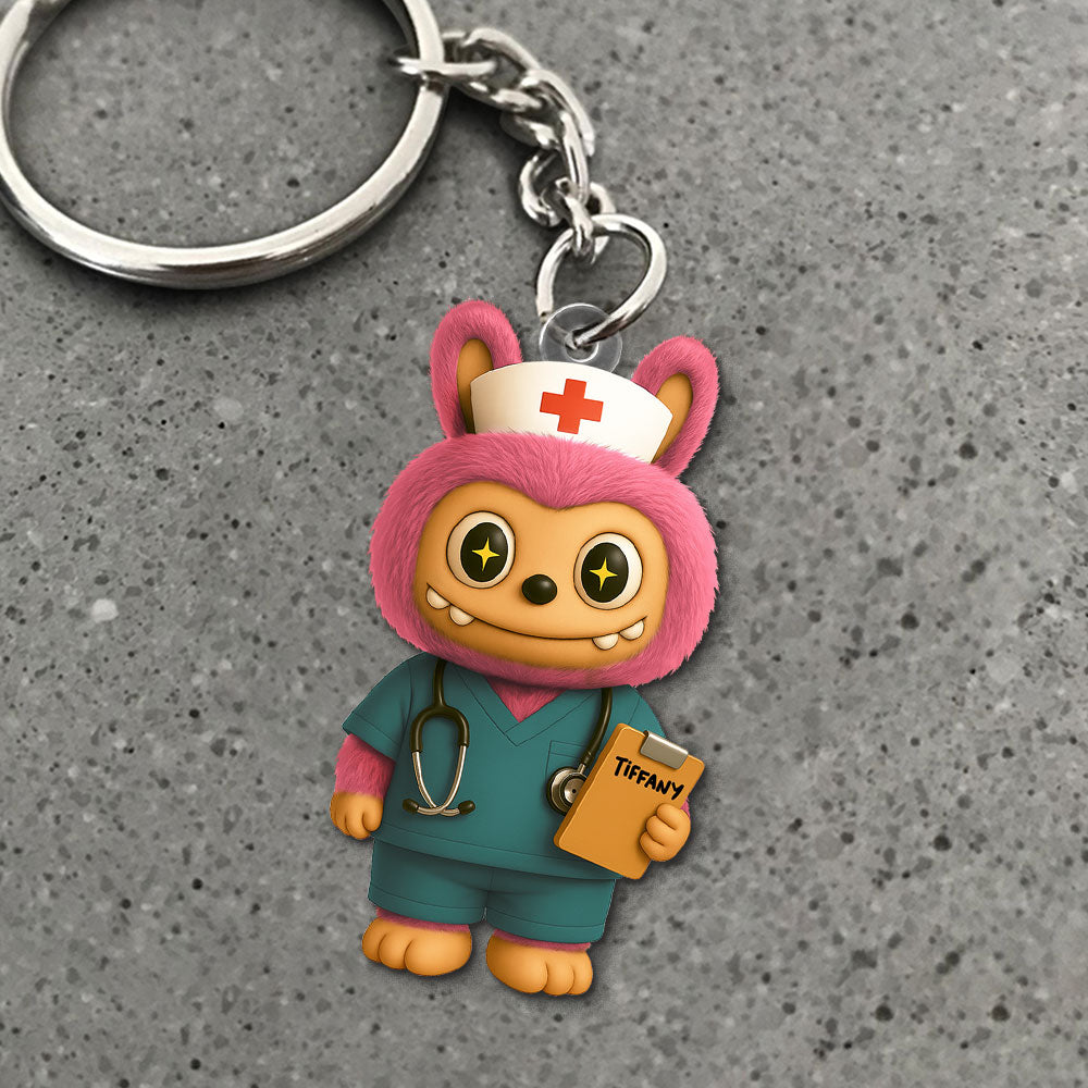 Toothy Goblin Keychain - Personalized Gifts For Nurse 03Ohti170525 - Image 4
