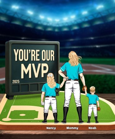 Baseball Mom Plaque - Personalized Gifts For Mom 01Kati150425Pa