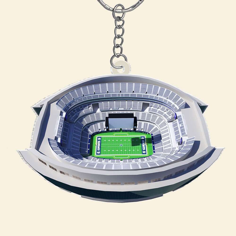 Gifts For Football Fan Keychain 04Qhti041223 American Football Field - Image 5
