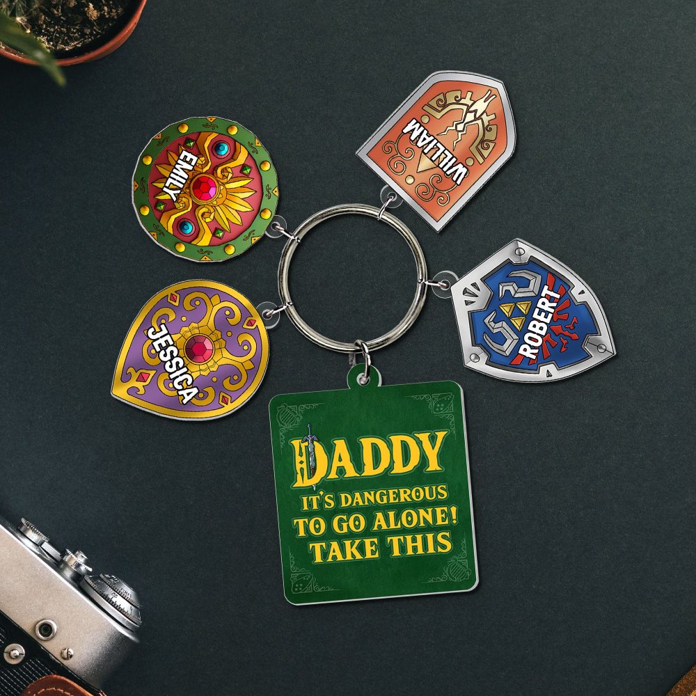 Personalized Gifts For Dad Keychain With Charms 06Huti160524 - Image 5