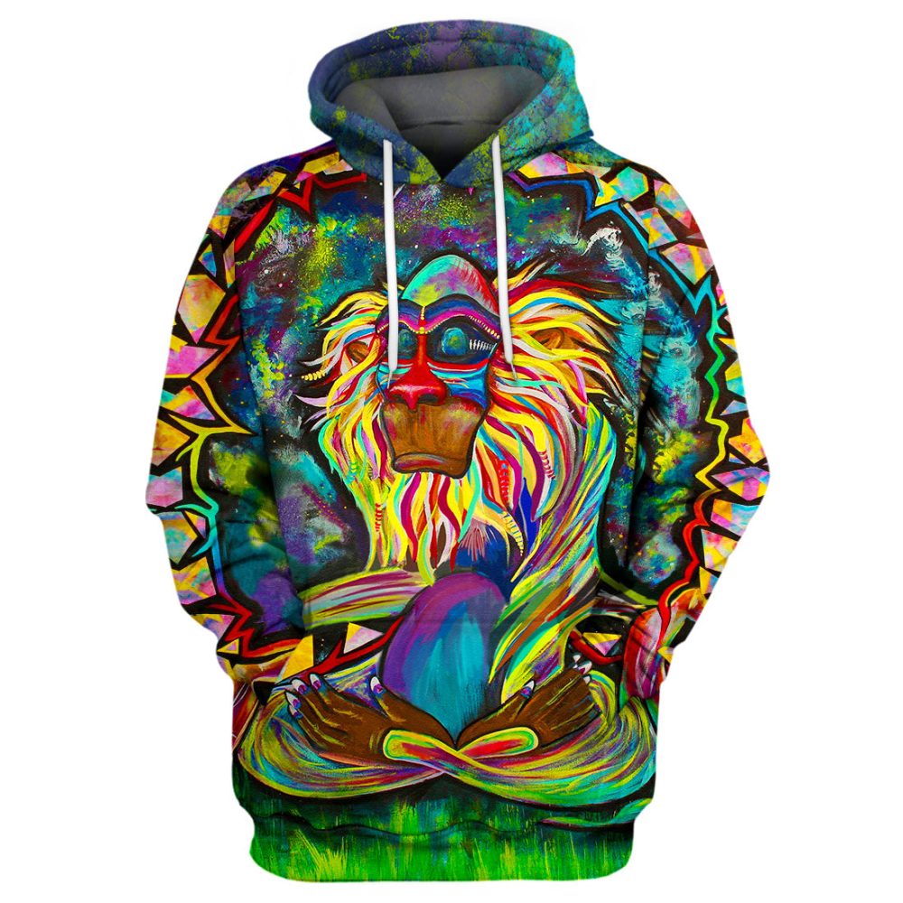 Lk T-Shirt Meditating Rafiki Hoodie Awesome Disney Hoodie