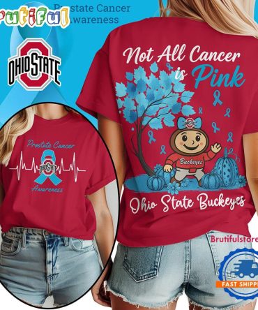 Ohio State Buckeyes 2025 Ncaa Prostate Cancer Awareness Unisex 3D Shirt