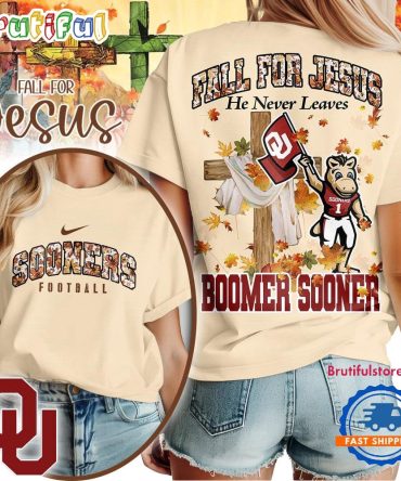 Oklahoma Sooners 2025 Ncaa Season Fall For Jesus Unisex 3D Shirt