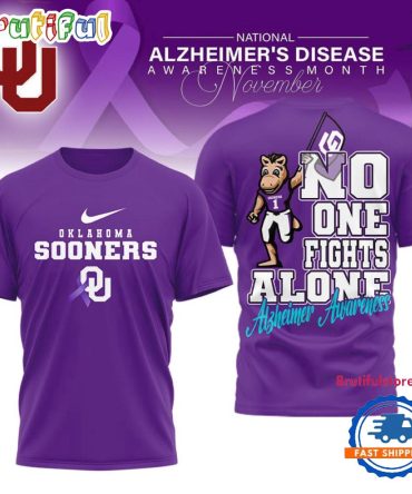 Oklahoma Sooners Ncaa Alzheimer Awareness November Unisex 3D Shirt