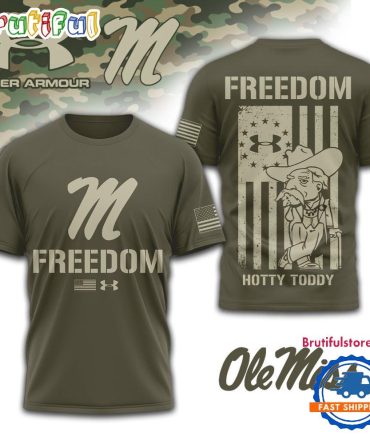 Ole Miss Rebels Ncaa Freedom Under Armour Limited Edition 3D Shirt
