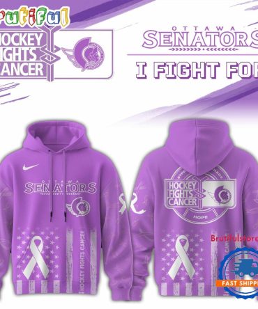 Ottawa Senators 2025 Nhl Hockey Fights Cancer Limited Edition Hoodie Shirt