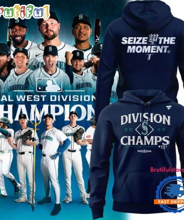 Seattle Mariners 2025 Al West Division Champions Limited Edition Hoodie Shirt