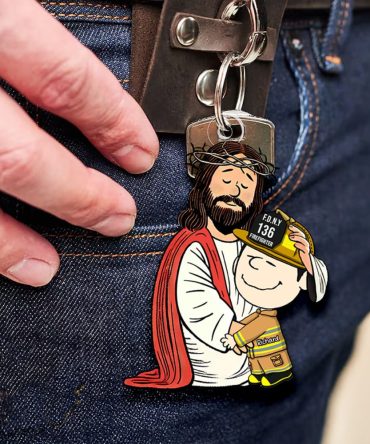 Personalized Gifts For Christians Keychain, Jesus Christ Support Your Job 02Qhqn160125Hg