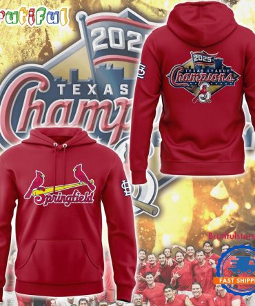 Springfield Cardinals 2025 Texas League Champions Hoodie