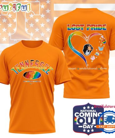 Tennessee Volunteers 2025 Ncaa National Coming Out Day Lgbt Pride Unisex 3D Shirt