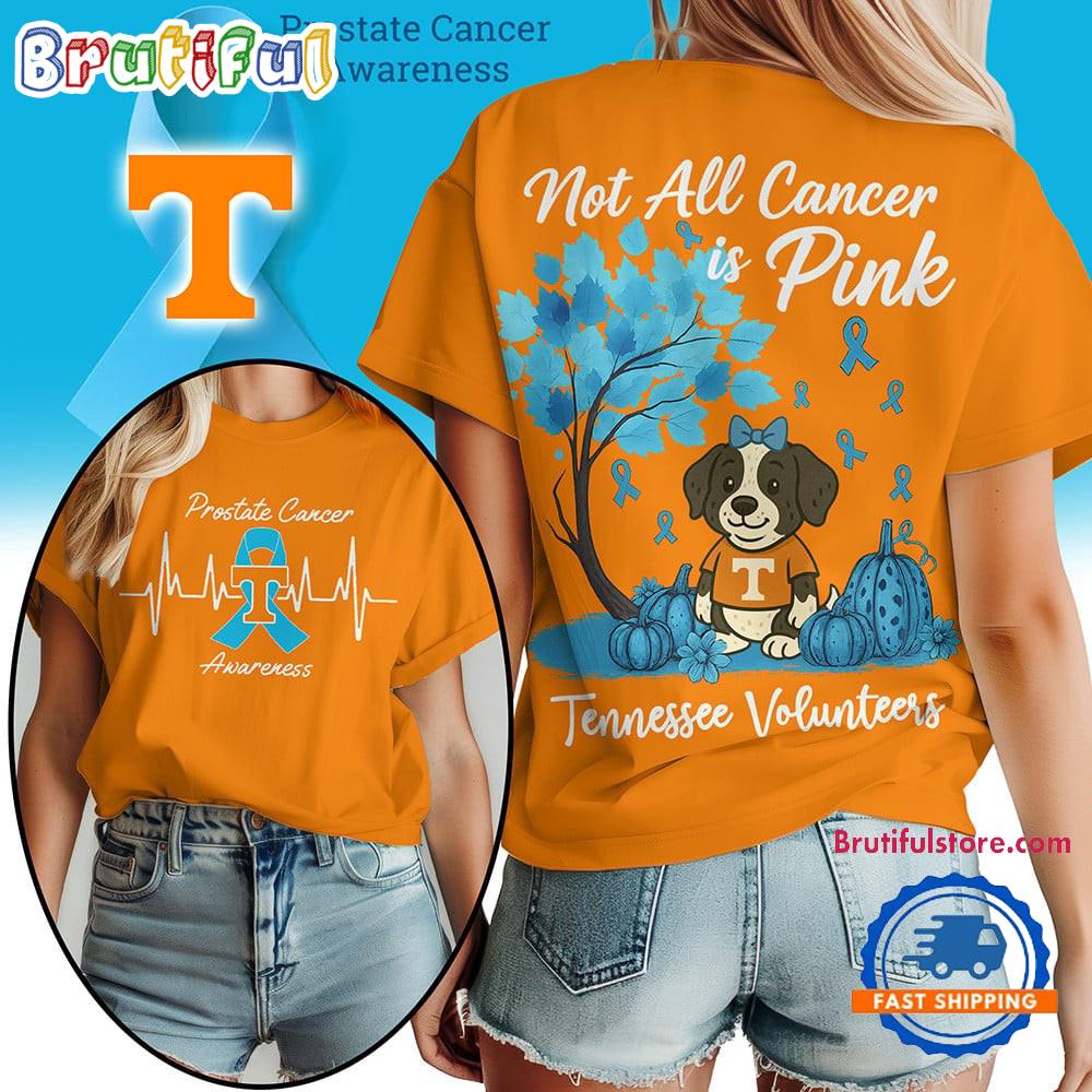 Tennessee Volunteers 2025 Ncaa Prostate Cancer Awareness Unisex 3D Shirt
