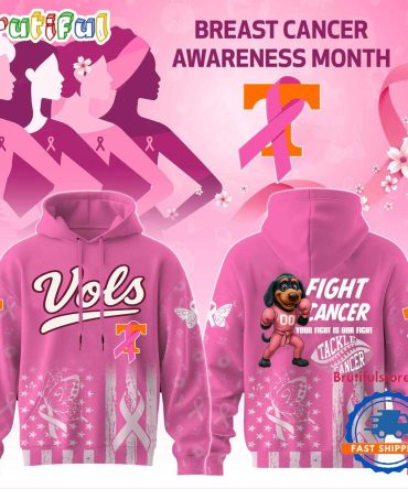 Tennessee Volunteers Football Your Fight Is Our Fight Tackle Cancer 2025 Hoodie Shirt