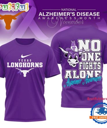 Texas Longhorns Ncaa Alzheimer Awareness November Unisex 3D Shirt