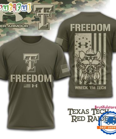 Texas Tech Red Raiders Ncaa Freedom Under Armour Limited Edition 3D Shirt