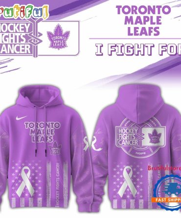 Toronto Maple Leafs 2025 Nhl Hockey Fights Cancer Limited Edition Hoodie Shirt