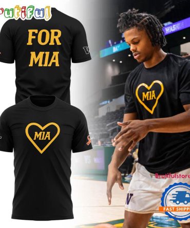 University Of Washington For Mia 2025 New Black Shirt