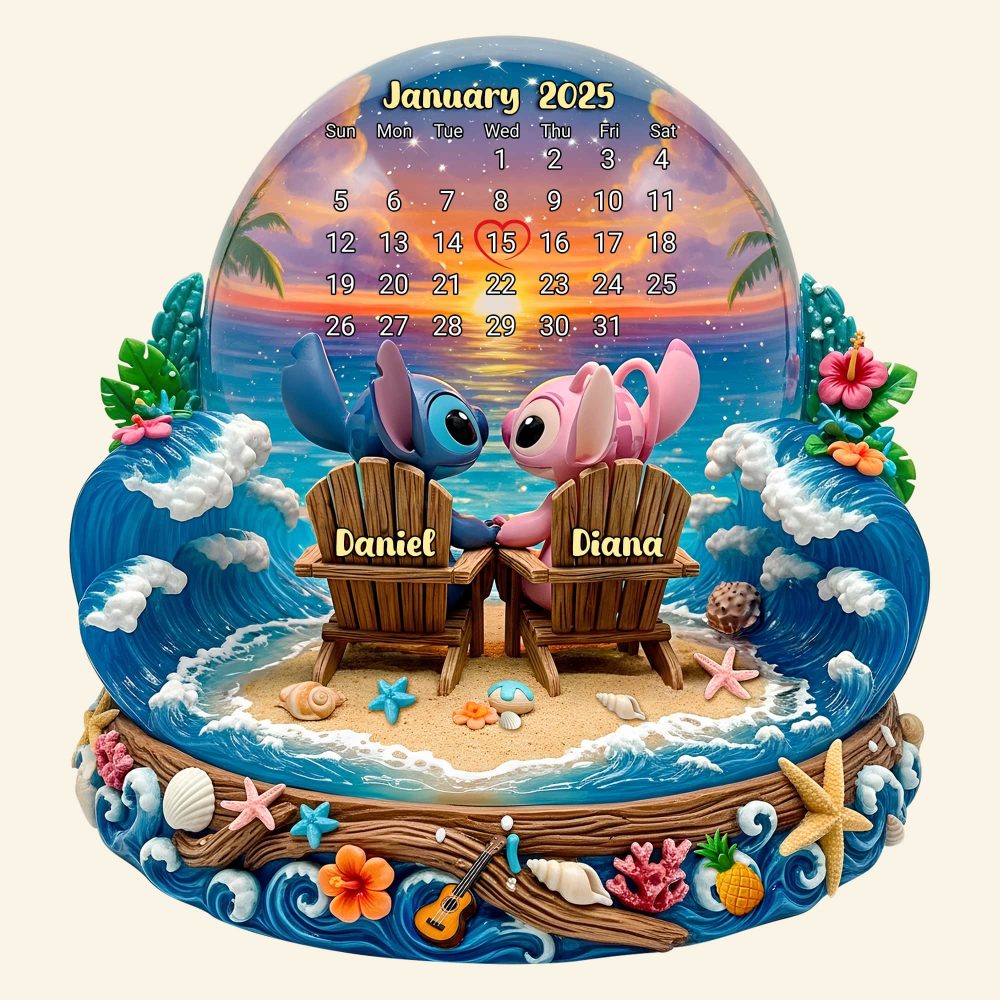 Cartoon Beach Couple Acrylic Plaque Personalized Gifts 02Tolu260625 - Image 5