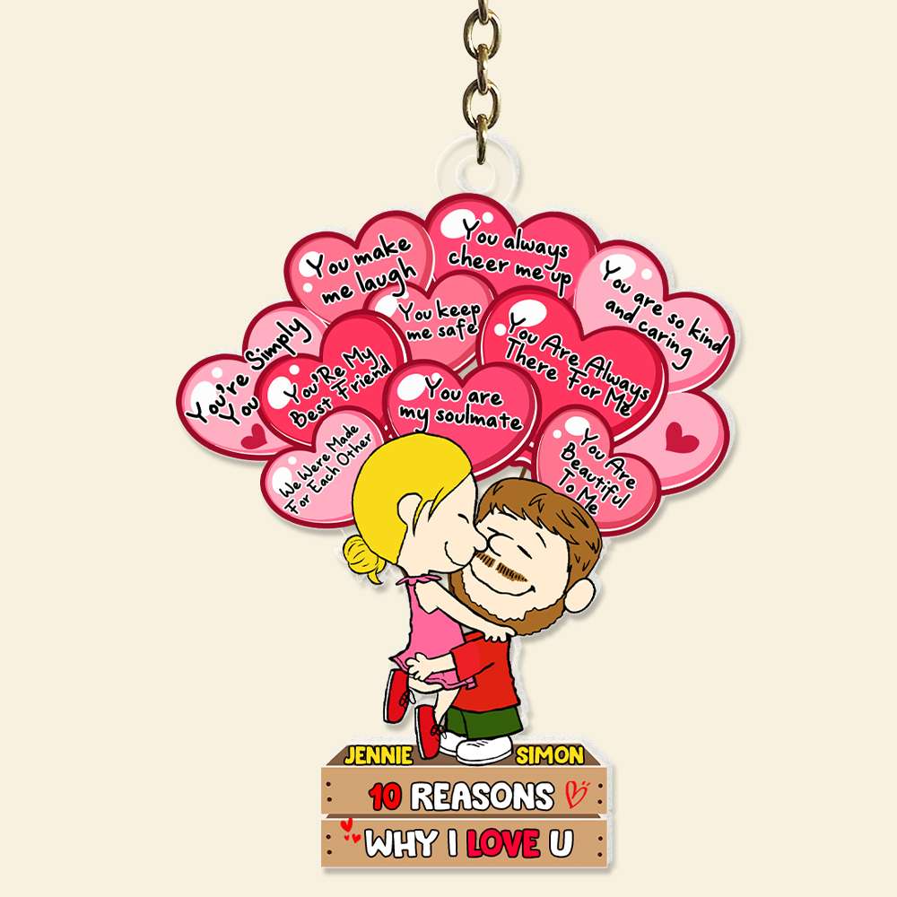 Personalized Gift For Couples Acrylic Keychain Reasons Why I Love You 05Tolu041224Hg - Image 6