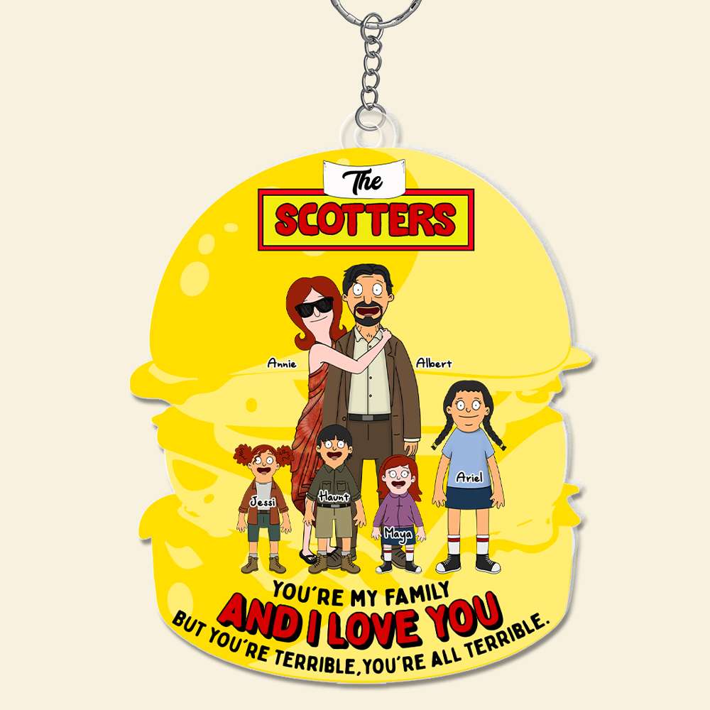 Personalized Gifts For Family Keychain 01Hulu070225Hg - Image 5