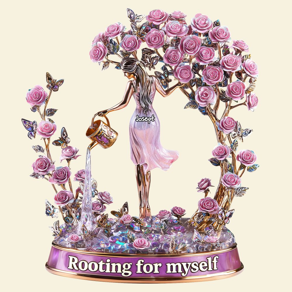 Rooting For Myself Acrylic Plaque - Personalized Gifts For Garden Lovers 05Tglu170525 - Image 3