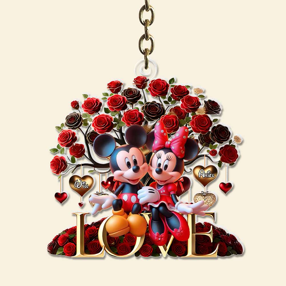 Personalized Gifts For Couples Acrylic Keychain Valentine 01Xqlu281124 - Image 5