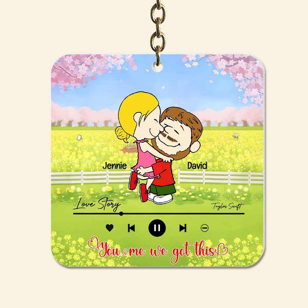 Personalized Gifts For Couples Acrylic Keychain Valentine 03Xqlu281124Hg - Image 4