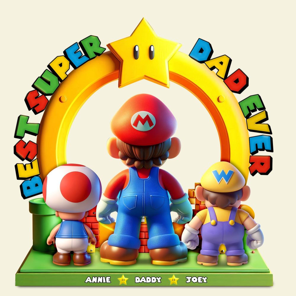 Best Super Dad Ever Acrylic Plaque - Personalized Gifts For Father 01Ohlu300425 - Image 3