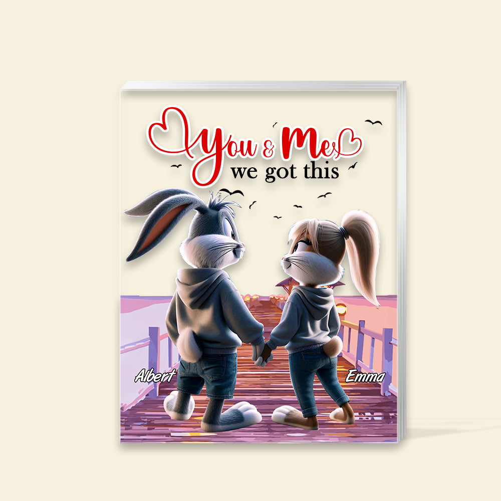 Personalized Gift For Couples Plaque You & Me We Got This 01Kalu201224 - Image 4