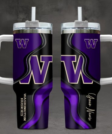 Washington Huskies Ncaa Custom Stanley Cup 40 Oz Tumbler With Handle
