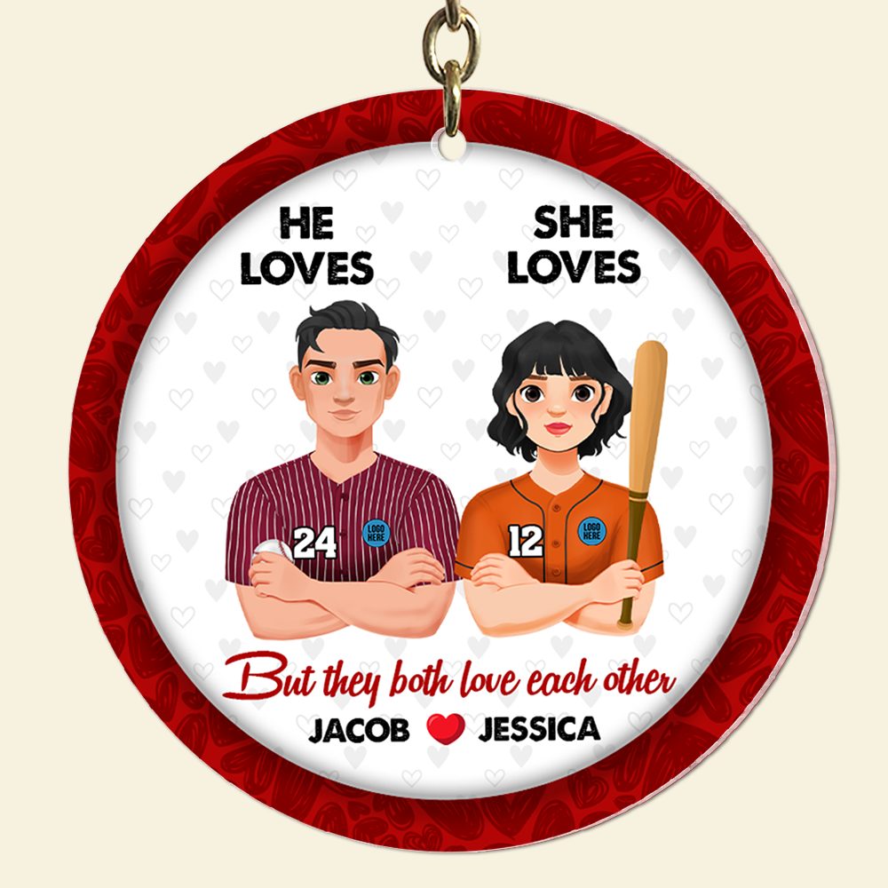 Personalized Gifts For Baseball-Loving Couple Keychain 01Hupu230125Hg - Image 5