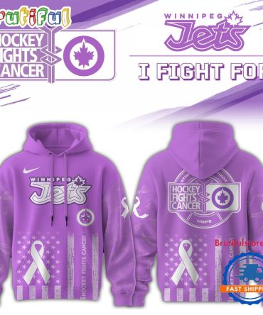 Winnipeg Jets 2025 Nhl Hockey Fights Cancer Limited Edition Hoodie Shirt