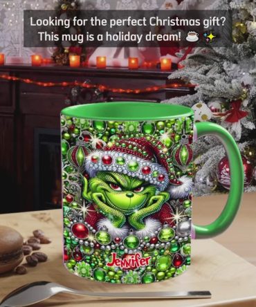 Merry Christmas - Personalized Stole Christmas Accent Mug