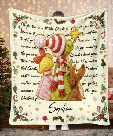Merry Christmas - Personalized Stole Christmas Blanket