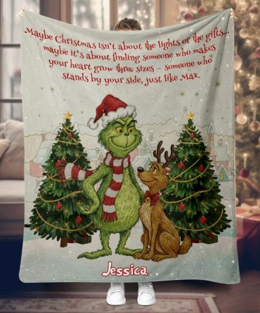 May Christmas Be With You - Personalized Stole Christmas Blanket