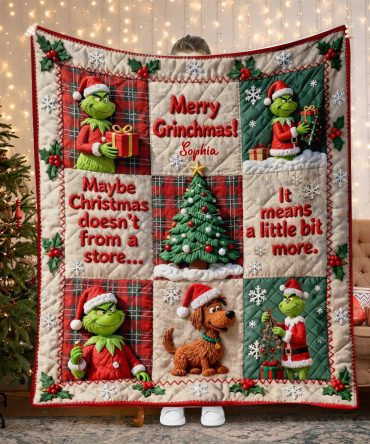 Merry Christmas - Personalized Stole Christmas Blanket