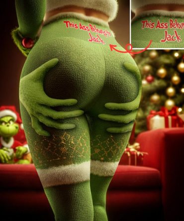 Grinch This Belongs To - Personalized Stole Christmas Leggings