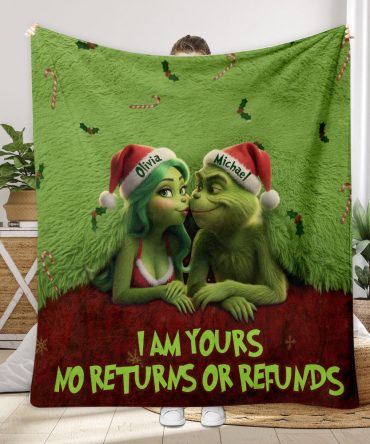 I Am Yours - Personalized Stole Christmas Blanket