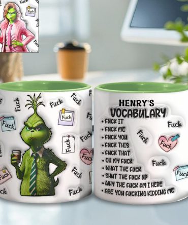 My Vocabulary - Personalized Stole Christmas Accent Mug