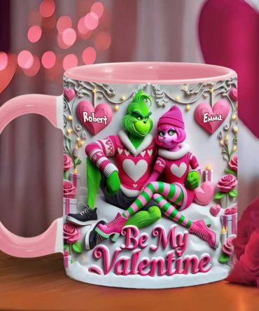 Be My Valentine - Personalized Stole Christmas Accent Mug