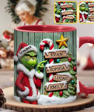 Merry Christmas - Personalized Stole Christmas Accent Mug