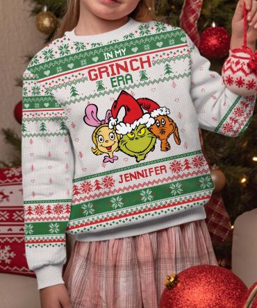 In My Era - Personalized Stole Christmas Ugly Sweater